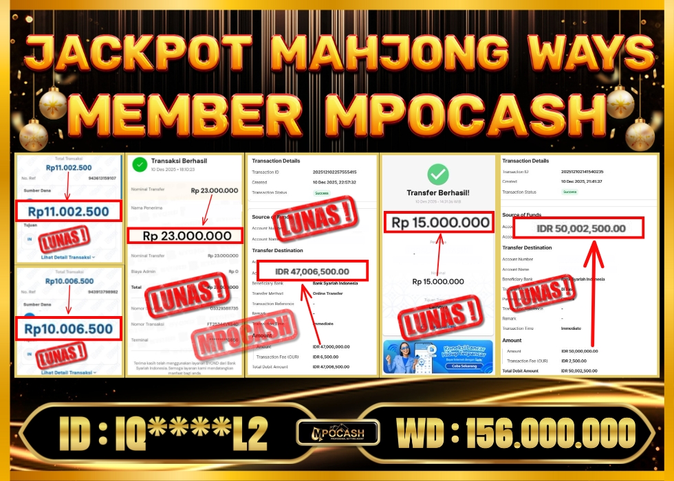 MPOCASH JACKPOT MAHJONG WAYS